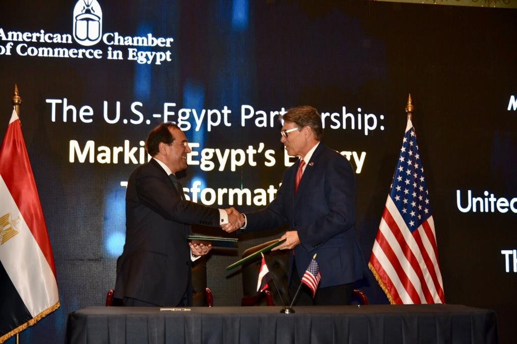 توقيع مذكرة تفاهم بين مصر وامريكا للتعاون فى مجال الطاقة