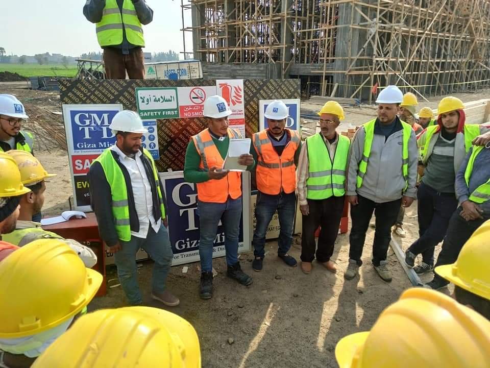 تنفيذ أكثر من 35.% من الأعمال الإنشائية التي تنفذها شركة “جيزة مصر” في محطة محولات الزقازيق الكهربائية
