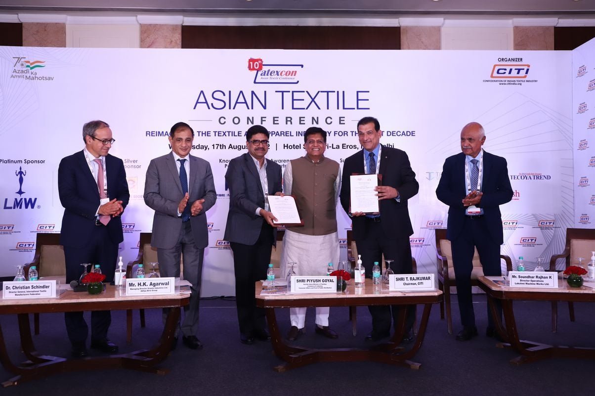 شعار القطن المصرى على المنصة الرئيسية فى أكبر تجمع لمصنعى الغزل والنسيج فى الهند والعالم