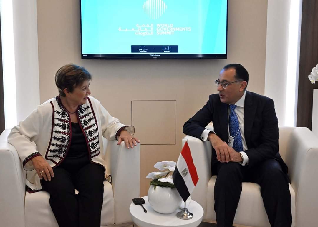 رئيس مجلس الوزراء يلتقى مدير عام صندوق النقد الدولى بدبى