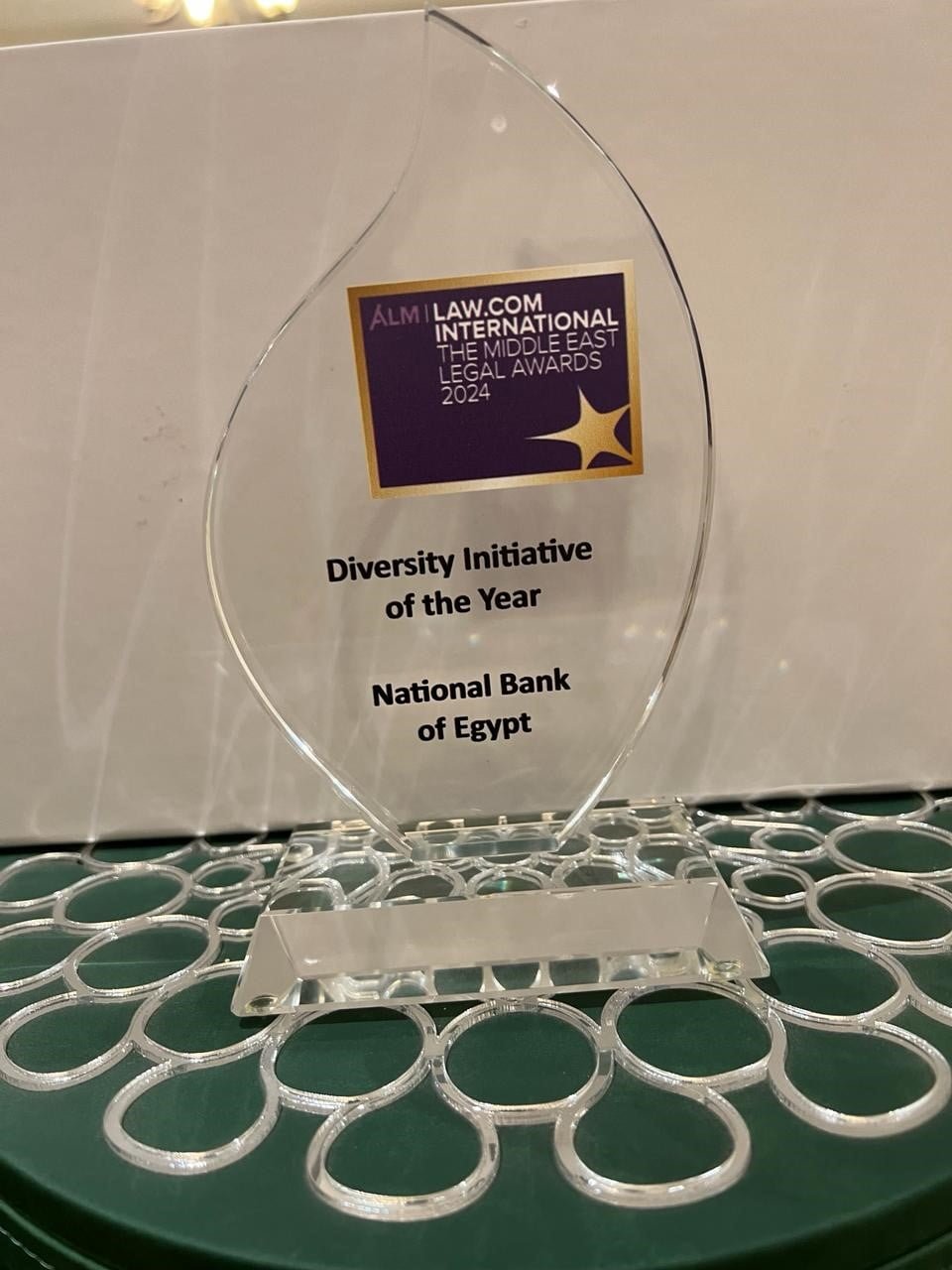 البنك الأهلى المصرى أفضل مجموعة قانونية على مستوى الفرق القانونية بالشرق الأوسط لعام 2024