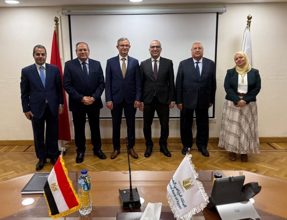 البنك الزراعى المصرى يستقبل وزير وراعة صربيا للاطلاع على جهود البنك فى دعم التنمية الزراعية