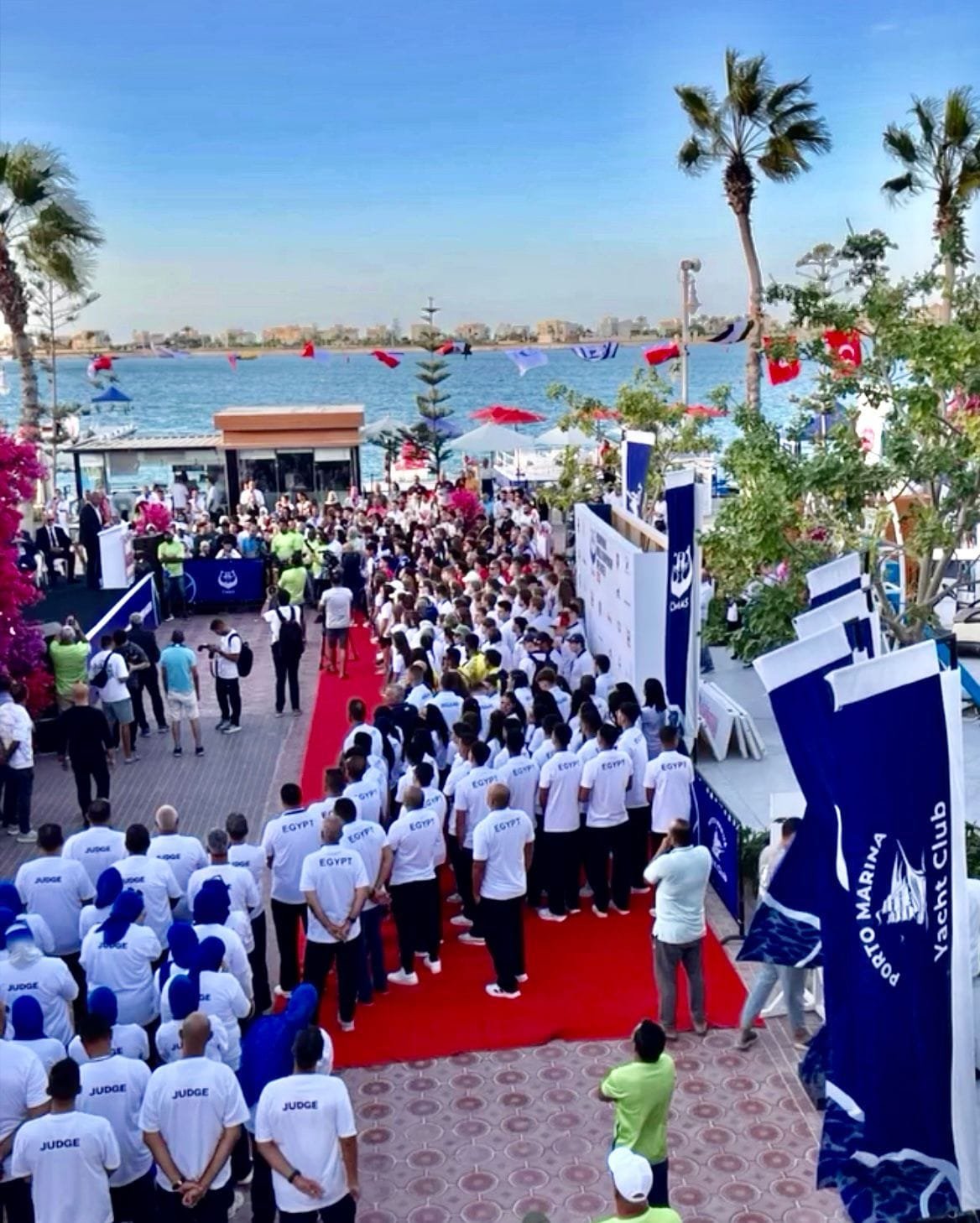 انطلاق بطولة العالم بطولة العالم للسباحة بالزعانف 2025 فى بورتو مارينا لأول مرة فى مصر