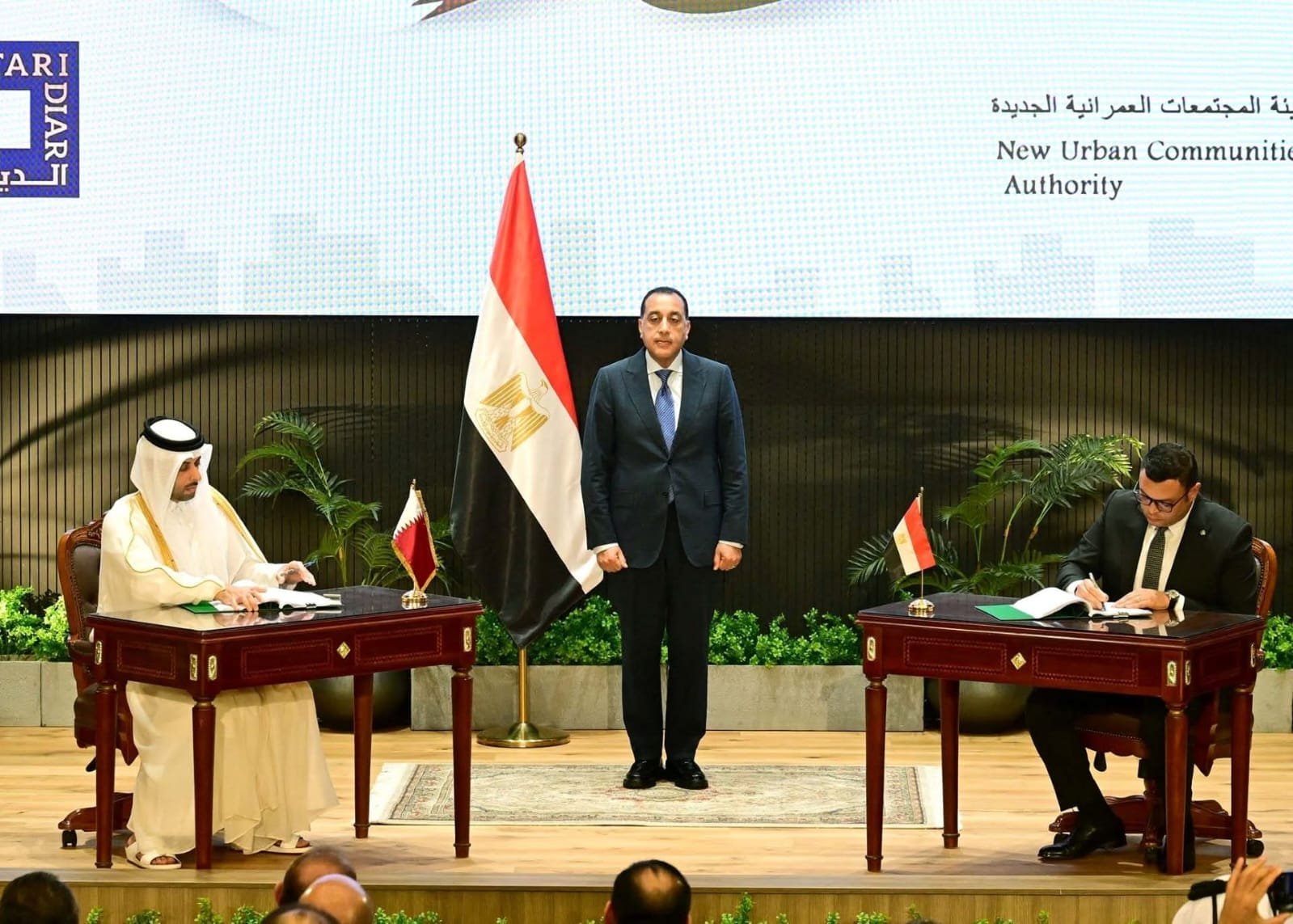 توقيع عقد مشروع قطرى ضخم بمنطقة علم الروم بالساحل الشمالى قيمته29.7 مليار دولار