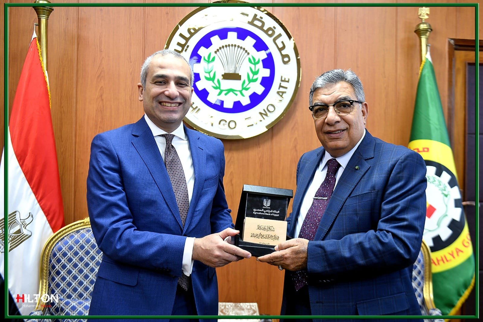 رئيس البنك الزراعى المصرى يلتقى محافظ الدقهلية