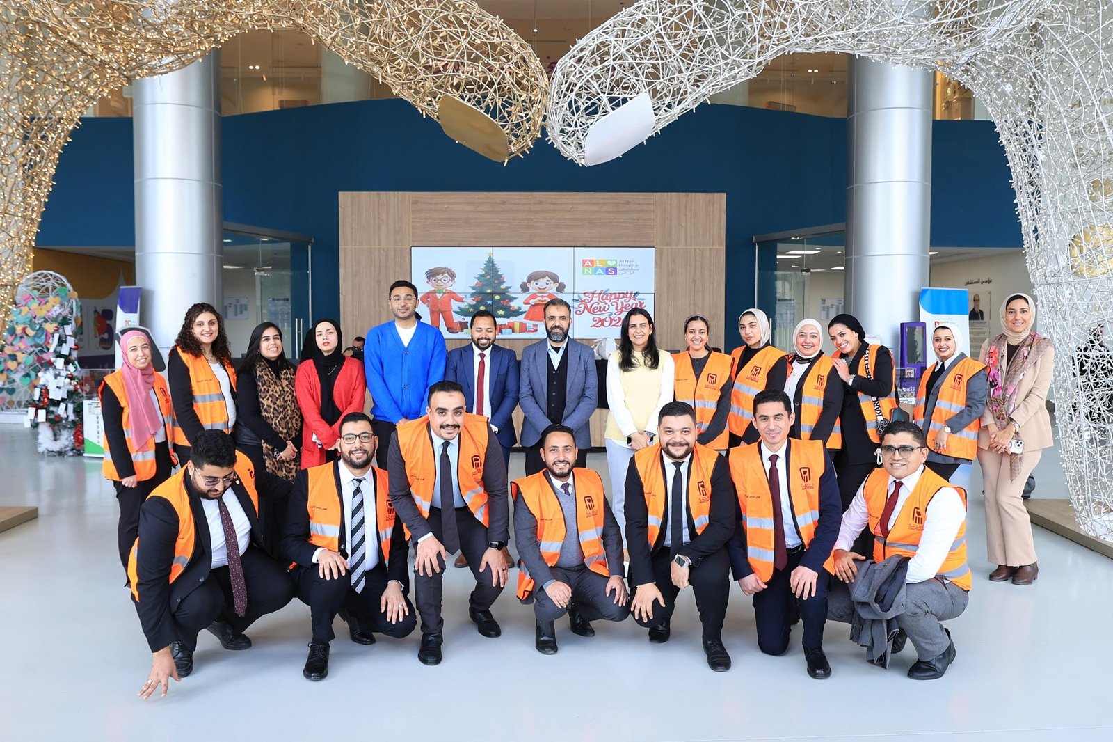 البنك الأهلي المصري يواصل مشاركته باحتفالات العام الجديد مع مستشفى الناس