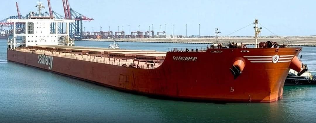 ميناء شرق بورسعيد تستقبل أكبر سفينة صب جاف