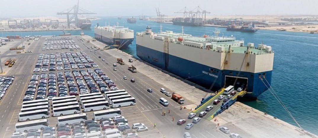 محطة “RoRo SCAT” بميناء شرق بورسعيد منصة إقليمية لتصدير السيارات إلى العالم